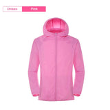 Men Women Hiking Jacket Waterproof Quick Dry Camping Hunting Clothes Sun-Protective Outdoor Sports Coats Anti UV Windbreaker