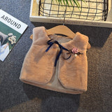 LILIGIRL 4.29$ of Girls Fur Vest Jackets 2020 New Baby Kids Autumn Rabbit Hair Vests Waistcoat for Children Clothes Outerwear