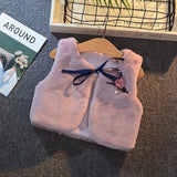 LILIGIRL 4.29$ of Girls Fur Vest Jackets 2020 New Baby Kids Autumn Rabbit Hair Vests Waistcoat for Children Clothes Outerwear