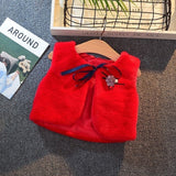 LILIGIRL 4.29$ of Girls Fur Vest Jackets 2020 New Baby Kids Autumn Rabbit Hair Vests Waistcoat for Children Clothes Outerwear