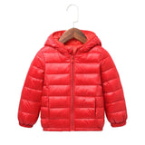 2020 Autumn Winter Hooded Children Down Jackets For Girls Candy Color Warm Kids Down Coats For Boys 2-9 Years Outerwear Clothes