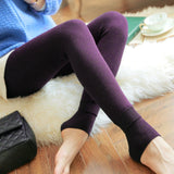ZJX Winter Women Leggings Thick Winter Warm Pants High Waist Slimming Thicken High Elastic Women's Warm Velvet Leggings