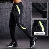 New Sport Pants Men Running Pants With Zipper Pockets Training and Joggings Men Pants Soccer Pants Fitness Pants For Men