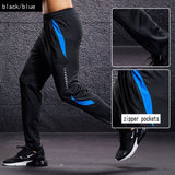 New Sport Pants Men Running Pants With Zipper Pockets Training and Joggings Men Pants Soccer Pants Fitness Pants For Men