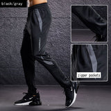 New Sport Pants Men Running Pants With Zipper Pockets Training and Joggings Men Pants Soccer Pants Fitness Pants For Men
