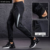 New Sport Pants Men Running Pants With Zipper Pockets Training and Joggings Men Pants Soccer Pants Fitness Pants For Men