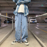 men's jeans Streetwear Wide Leg Jeans Mens 2020 New Loose Straight Baggy Denim Pants Male Fashiong Hip Hop casual wear