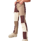 Patchwork jeans Straight Woman pants Baggy Vintage High Waist pants mom pants Denim Distressed Streetwear 2020 Female